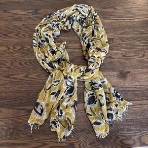 Floral Yellow Scarf